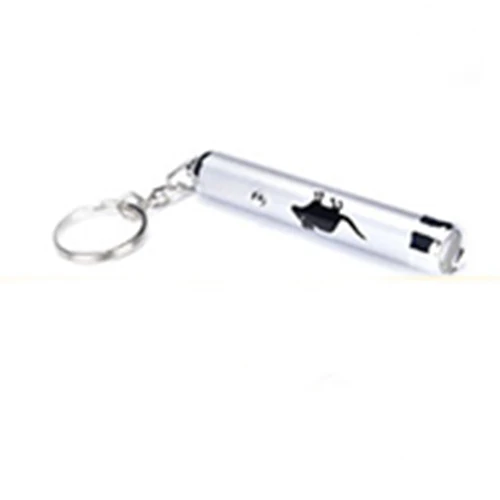 Зеленый Портативный креативный и забавный для домашнего котика игрушки светодиодный лазерный проектор ручка с яркой мультипликационная мышь тени - Цвет: Зеленый
