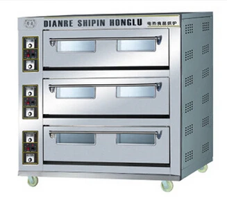 Роскошные 3 слоя 9 лотков выпечка печь выпечки еды машинное оборудование