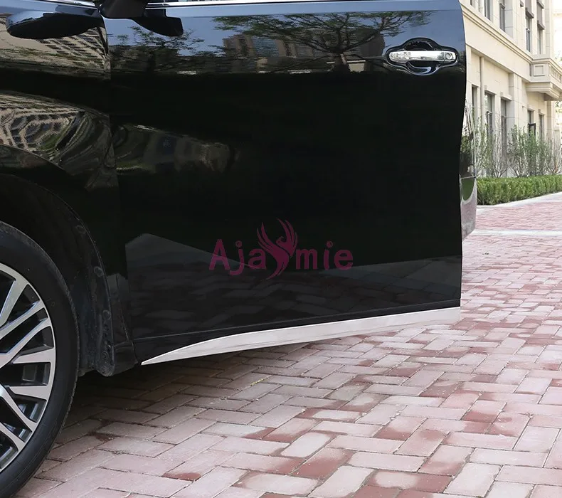 Хромированный автомобильный Стайлинг кузова боковая дверь литье отделка наборы для Toyota Alphard VELLFIRE 30 аксессуары