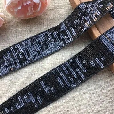 color 6 Высококачественная одежда Квадратные бусины Блестки пайетки тесьма кружева ленты полоски платье своими руками Пояс ювелирные изделия декоративные материалы - Цвет: color 6