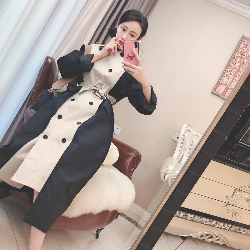 Хепберн из кусков ветровка осень Новая модная женская классическая обувь