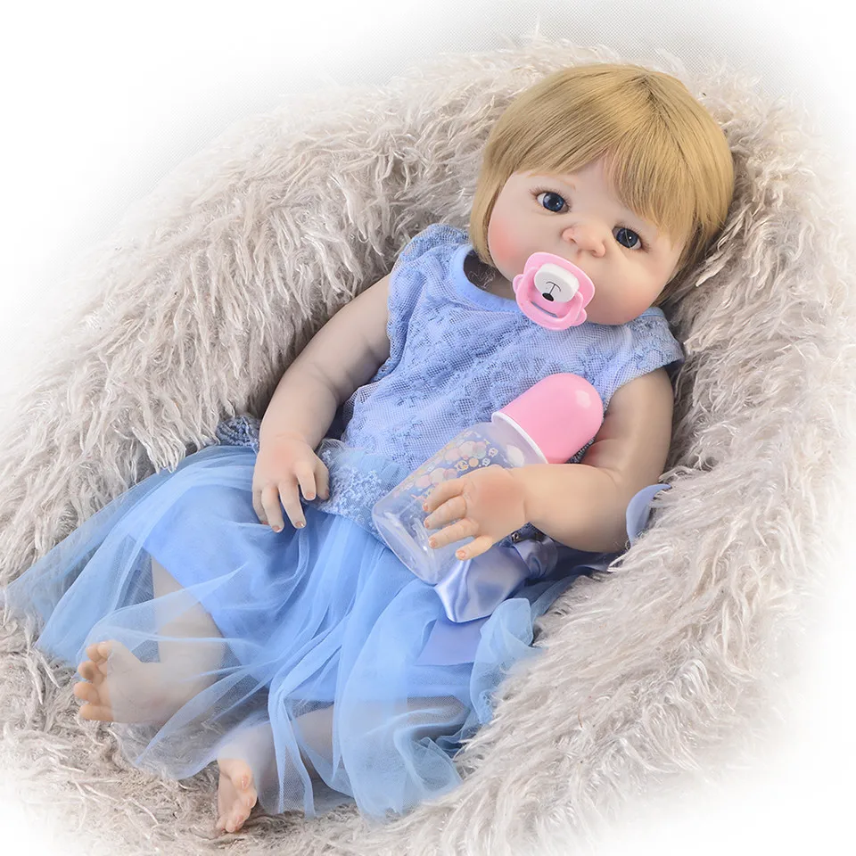 Женский силиконовый Реборн дешевый полностью детский подарок 23 дюйма 57 см bb