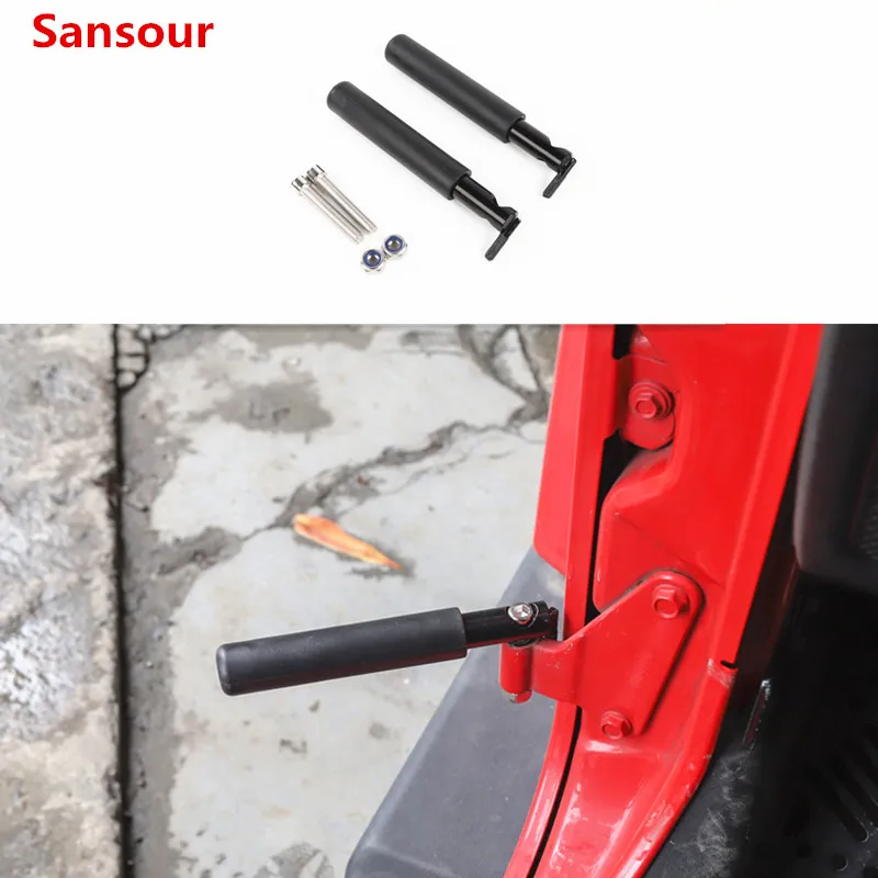 Sansour комплект дверных шагов для автомобиля петля ножная педаль Peg Jeep Wrangler JK JL 2007