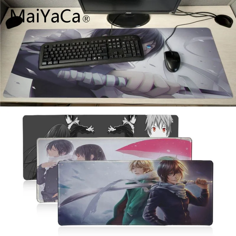 Резиновый прочный Настольный коврик для мыши Maiyaca Noragami Yato Yukine с фиксирующими