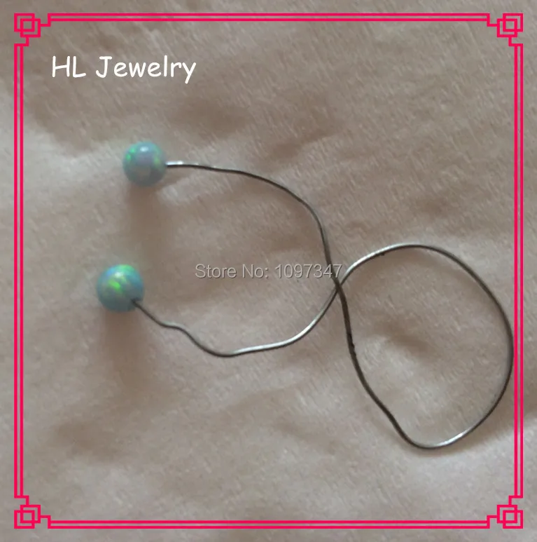 

Полупросверленные бусины диаметром 3 мм Op03, лунные Зеленые Бусины из синтетического огненного опала для сережек, 100 шт./лот