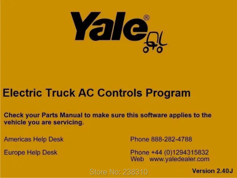 Для Yale Electric Truck AC Control Program ETACC v2.4K + Hyster v2.4K|hyster|programmingtruck |