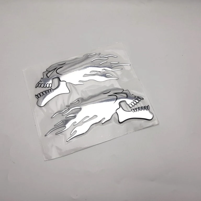2 шт. наклейки на мотоцикл с 3d изображением черепа|Накладки и декоративные