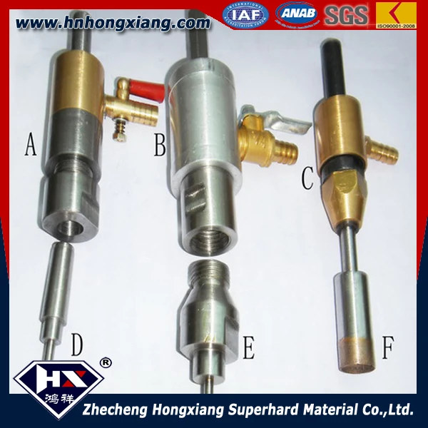 Водяной шарнир для алмазного сверла с тремя хвостовиками