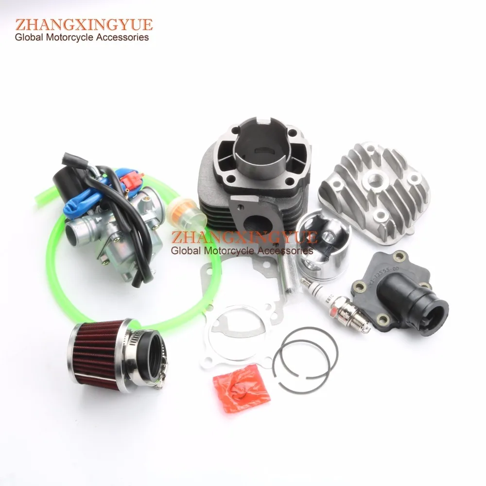 70cc двухтактный большой диаметр комплект с для Minarelli 1E40QMB JOG 50 47 мм/12 мм