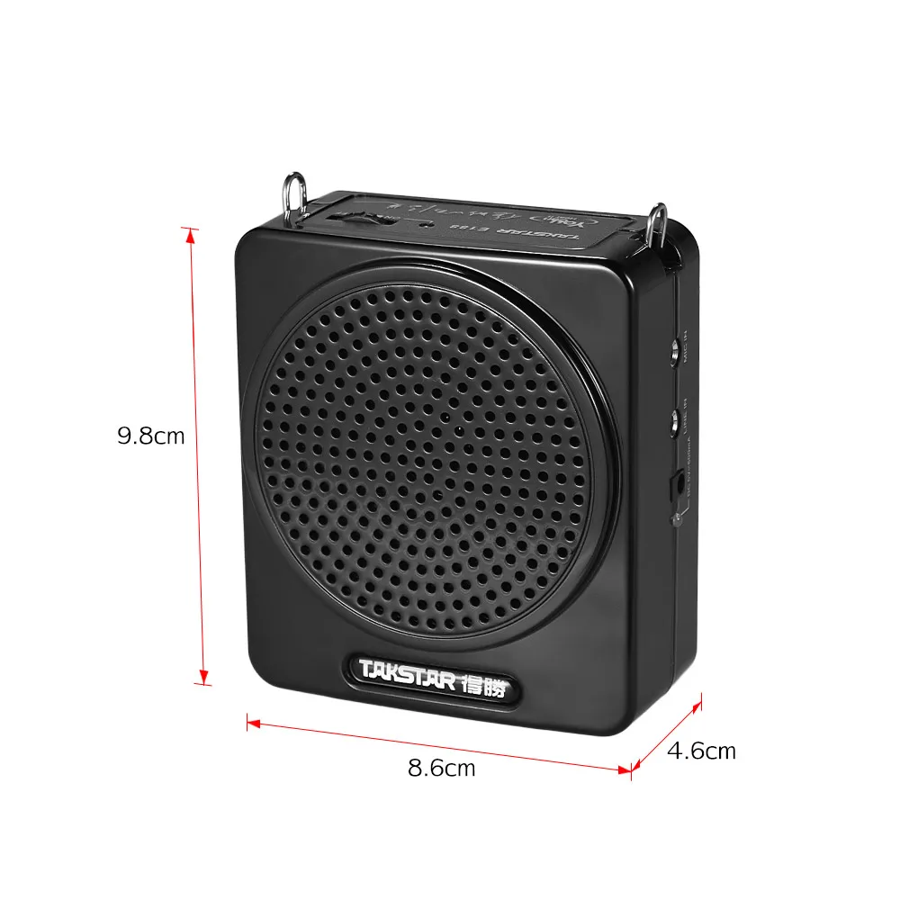 TAKSTAR E188 10 Вт Перезаряжаемые Портативный цифровой речевой усилитель Amp с головной