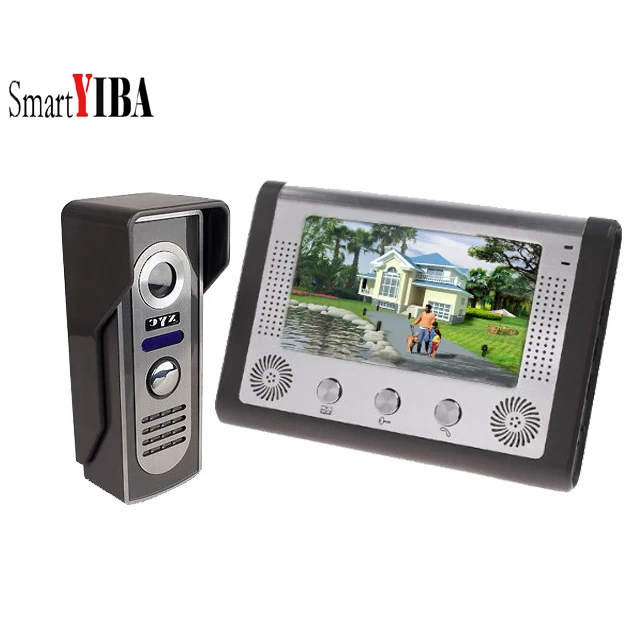 SmartYIBA 7 дюймов непромокаемые видео телефон двери дверной звонок Кнопка вызова