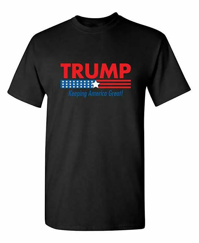 Trump Keeping America Great Political Novelty Funny T Shirt Made in USA Cotton | Мужская одежда