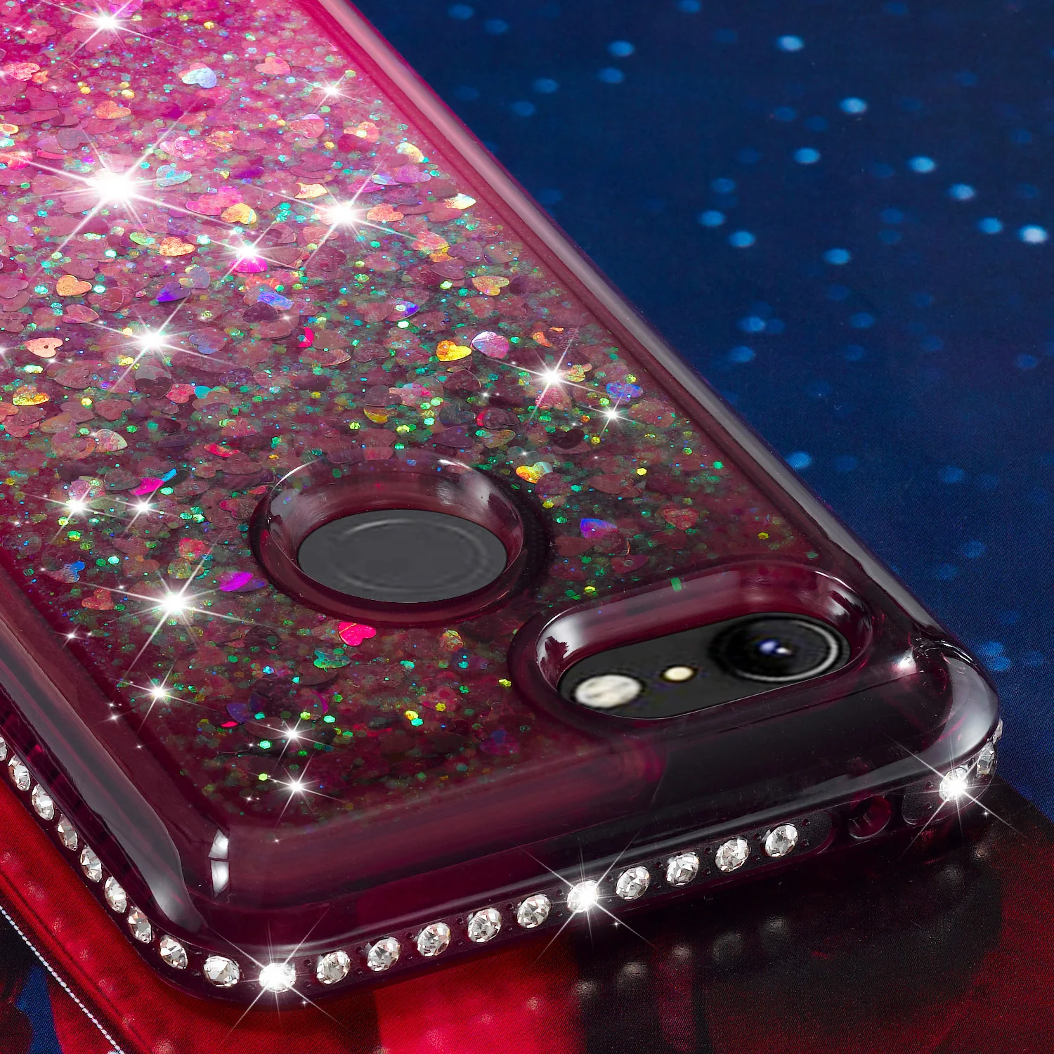 Градиентный зыбучий песок Алмазный чехол для Google Pixel 3 XL наклейки на ногти