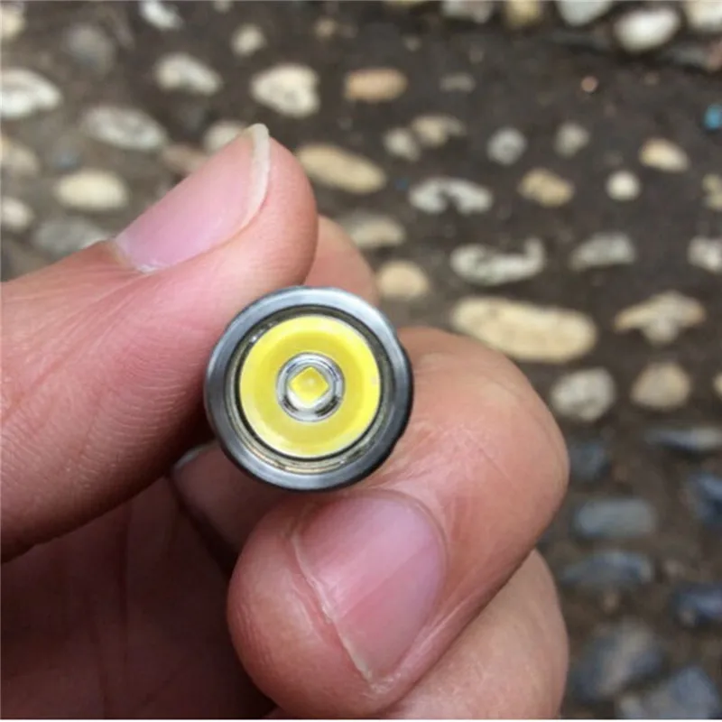 DQG Hobi титановый сплав XP-G2 R5 CW 200LM титан/латунь светодиодный светильник вспышка светильник фонарь на 10180/10440 батареи холодный белый светильник