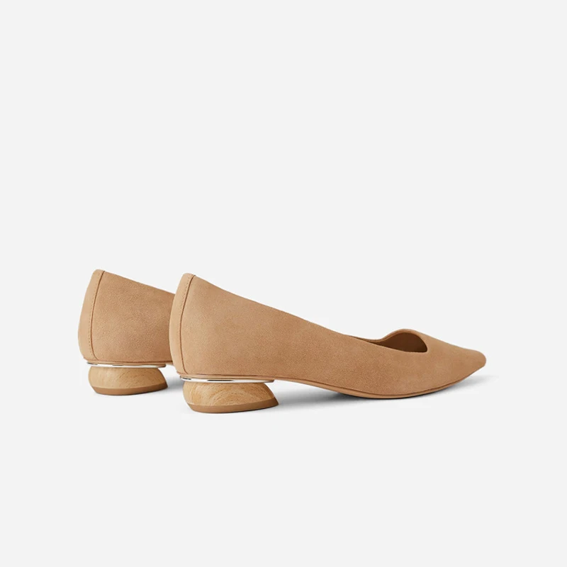 Женская Повседневная обувь zapatos de mujer Обувь на среднем каблуке chaussures femme с острым