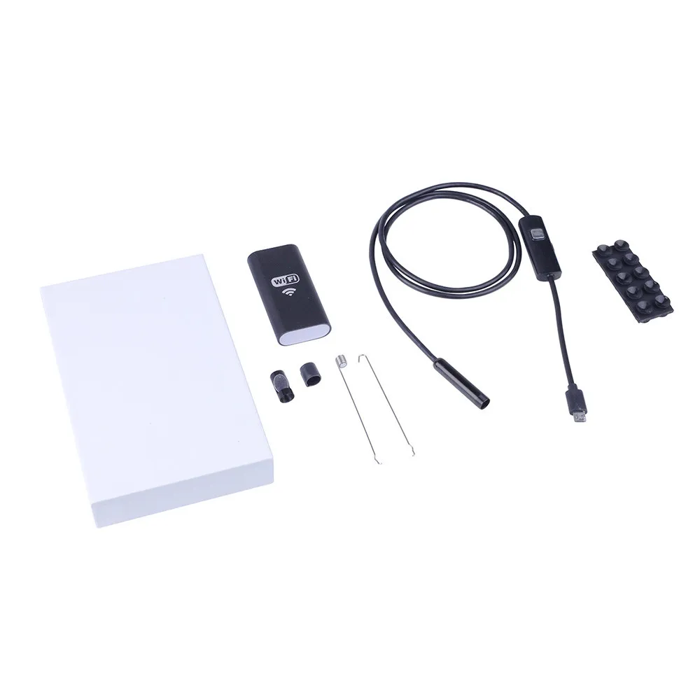 HD720P 8 мм объектив 1 м iPhone IOS WI-FI эндоскопа Камера змея USB трубы инспекции бороскоп