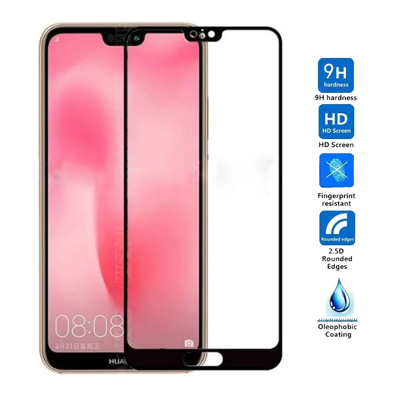 Полное покрытие закаленное стекло для Huawei p20 P10 Lite P9 Plus P8 2017 стеклянная пленка Honor 7C