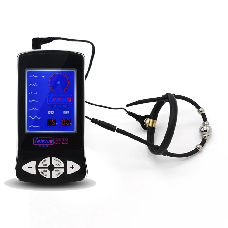 Электрошоковые кольца на пенис секс-товары Стальные Бусины кольцо медицинская