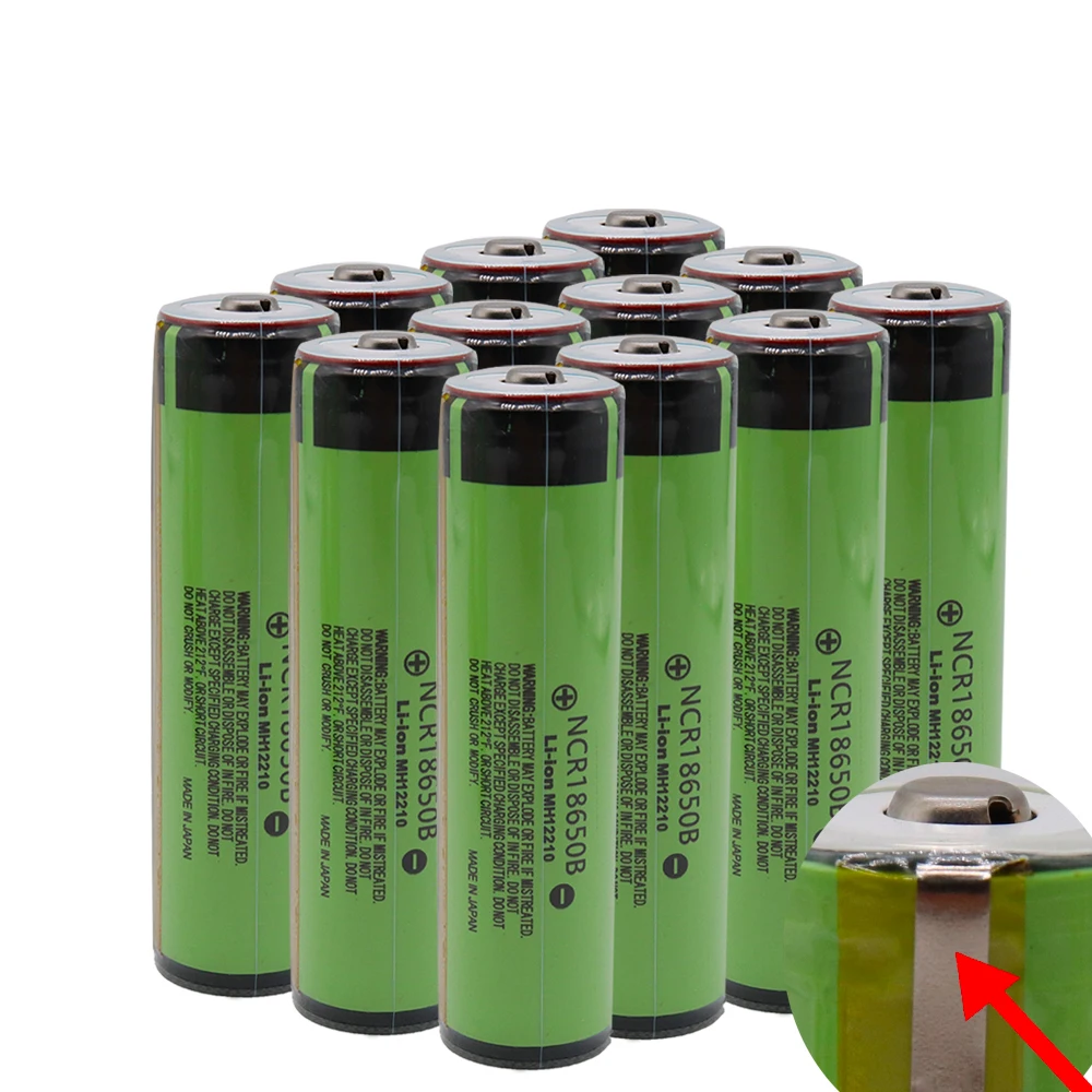 100% новый Защищенный 18650 NCR18650B 3400mah перезаряжаемый аккумулятор 3 7 V с печатной