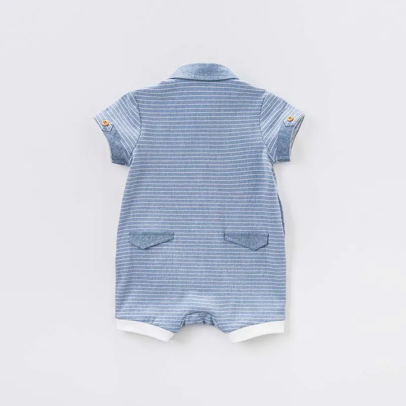 Dave bella/комбинезон для новорожденных мальчиков летняя одежда малышей в полоску с