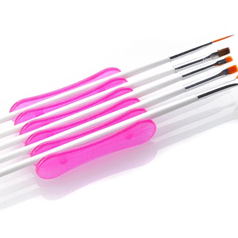 5 ячеек держатель для ручек дизайна ногтей стойка кистей салона аксессуары