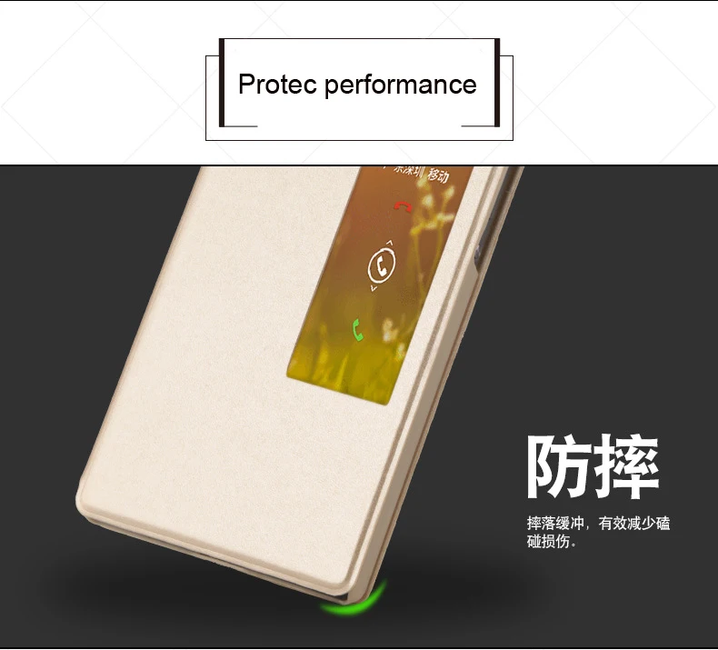 Чехол-книжка с окошком из искусственной кожи для huawei P7 P8 P9 Plus Honor 6, чехол s, противоударный чехол для телефона, чехол для huawei P9 Plus