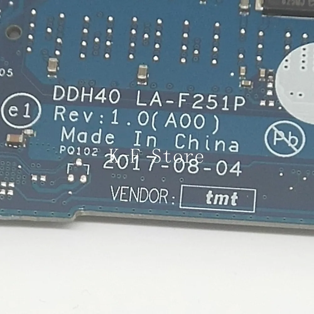 Kaifull для Dell 7472 7572 материнская плата ноутбука с i7 8550U CPU и MX150 GPU DDH40 LA F251P WV6GW 0WV6GW CN