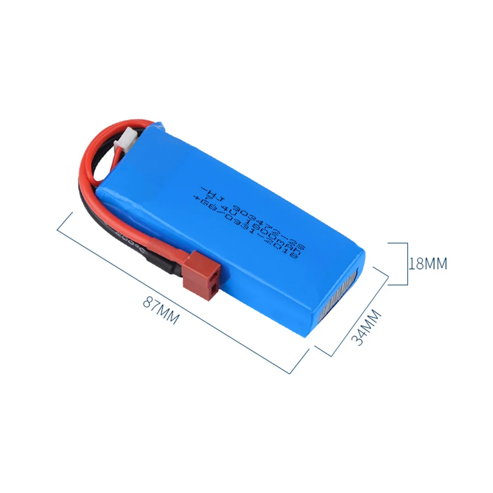 Литий-Полимерный Аккумулятор 7 4 В 1800 мА · ч 25C Max 50C T или JST для Wltoys L959 L969 L979 L202 L212 HQ 955