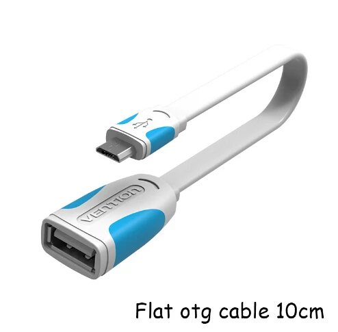 VENTION Micro USB OTG кабель адаптер для Xiaomi Redmi Note 5 Micro USB разъем для samsung S6 планшет Android USB2.0 OTG адаптер - Цвет: A09 10CM White