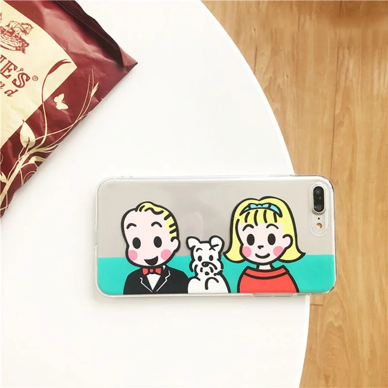 Милый прозрачный чехол с рисунком из аниме Чарли собакой для iPhone 7 Plus 8 6s 6 X XS MAX XR