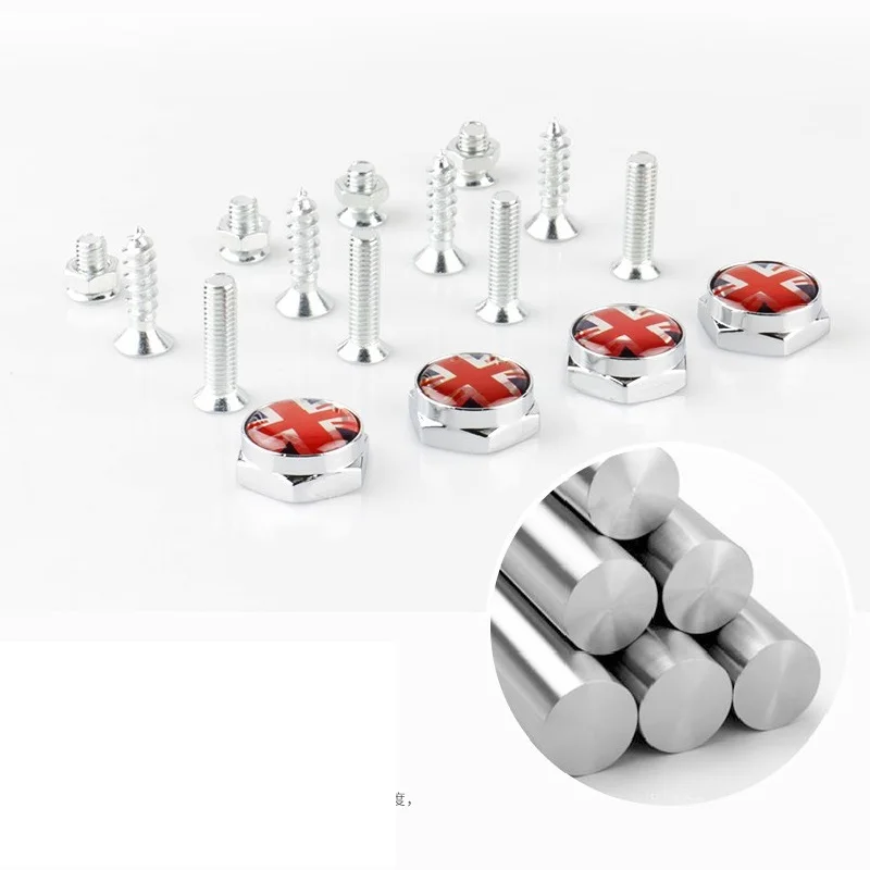 4 шт. винты с фиксированным болтом для автомобильного номерного знака Mini Cooper