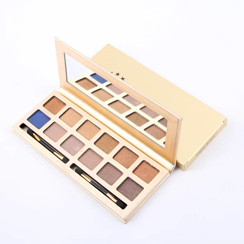 Тени для век Naked Pallete матовая и мерцающая палитра теней 12 видов цветов век| |