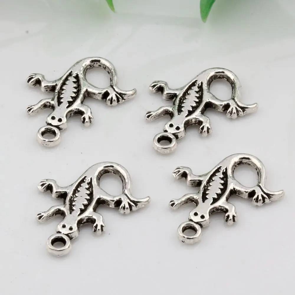 Hot ! 15pcs Zinc Alloy CUTE GECKO LIZARD Charm pendants DIY Jewelry 15 x 18 mm cv2 | Украшения и аксессуары