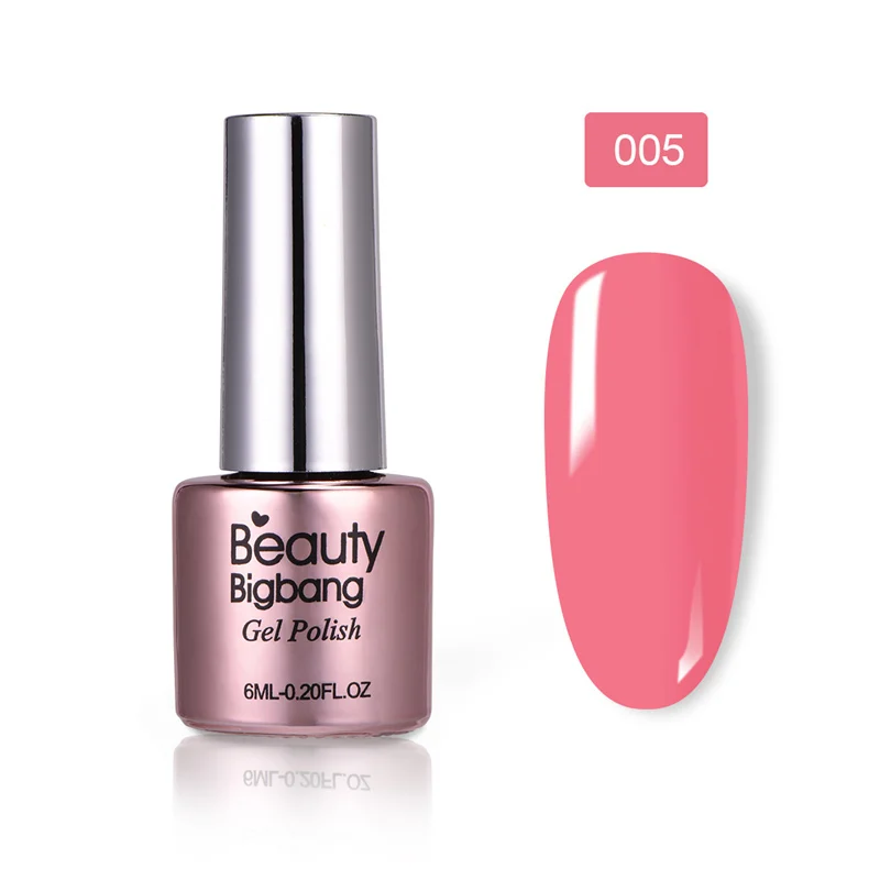05 6 мл, 36 цветов, замачиваемый Гель-лак для ногтей, УФ-гель BeautyBigBang, верхнее покрытие, Мате, красно-белый цвет, лаки для маникюра, не протираются - Color: 05