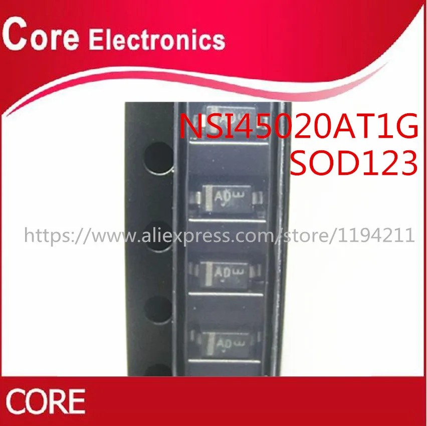 200 шт. NSI45020AT1G SOD 123 NSI45020 AD SOD123 SMD|Диоды| |