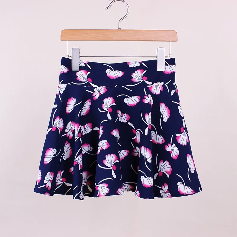 Модные плиссированные мини-юбки в западном стиле с листьями для девочек модные