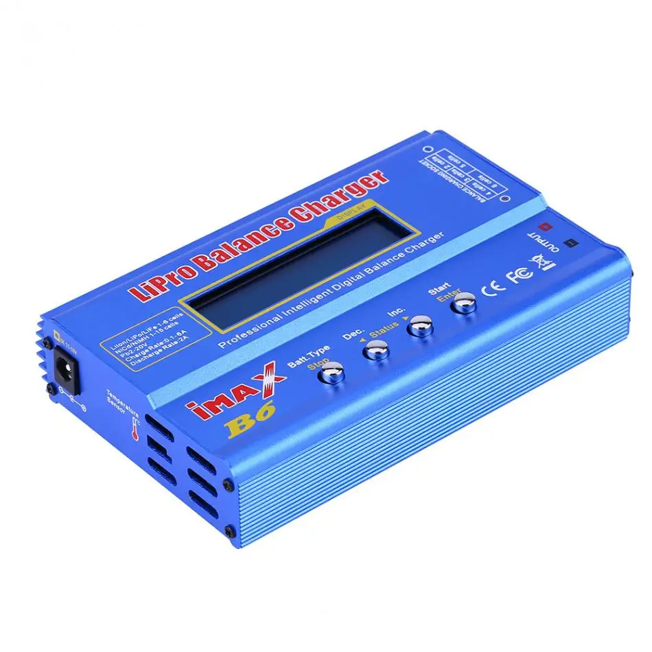 3 типа RC 80W 1 6S зарядное устройство для зарядки Lipo NiMH NiCd Батарея + 12V 5A адаптер