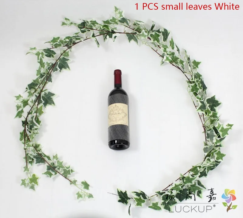 Small leaves White 1 стебель 180 см(6 футов) искусственные партеноциссы tricusp кленовые листья креперные лоза пластиковые растения дома Свадебные украшения F421 - Цвет: Small leaves White