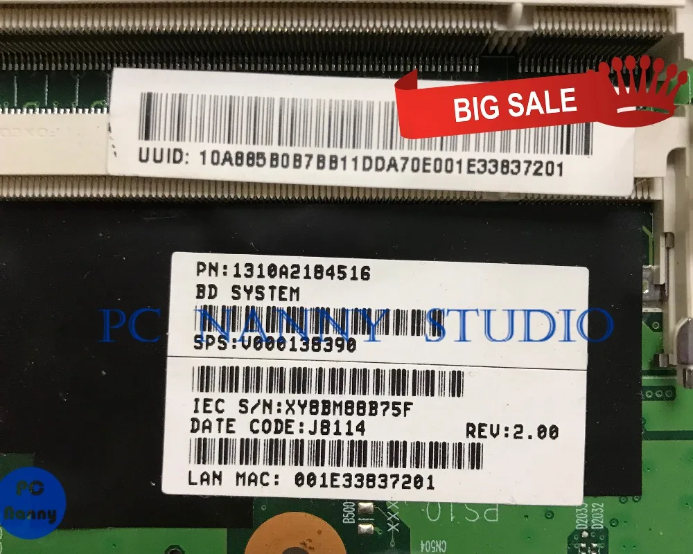 ПК Няня для Toshiba Satellite L305 L300 материнская плата V000138390 6050A2170401-MB-A03 DDR2 протестирована
