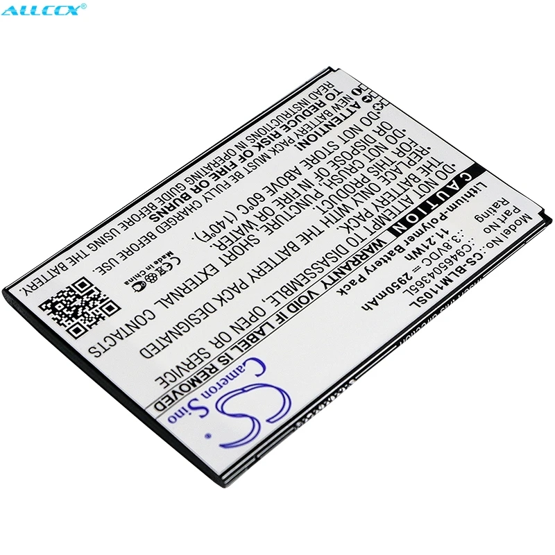Аккумулятор Cameron Sino 2950 мАч C946504365L для BLU L0110EE L0110UU Life Max|Аккумуляторы мобильных