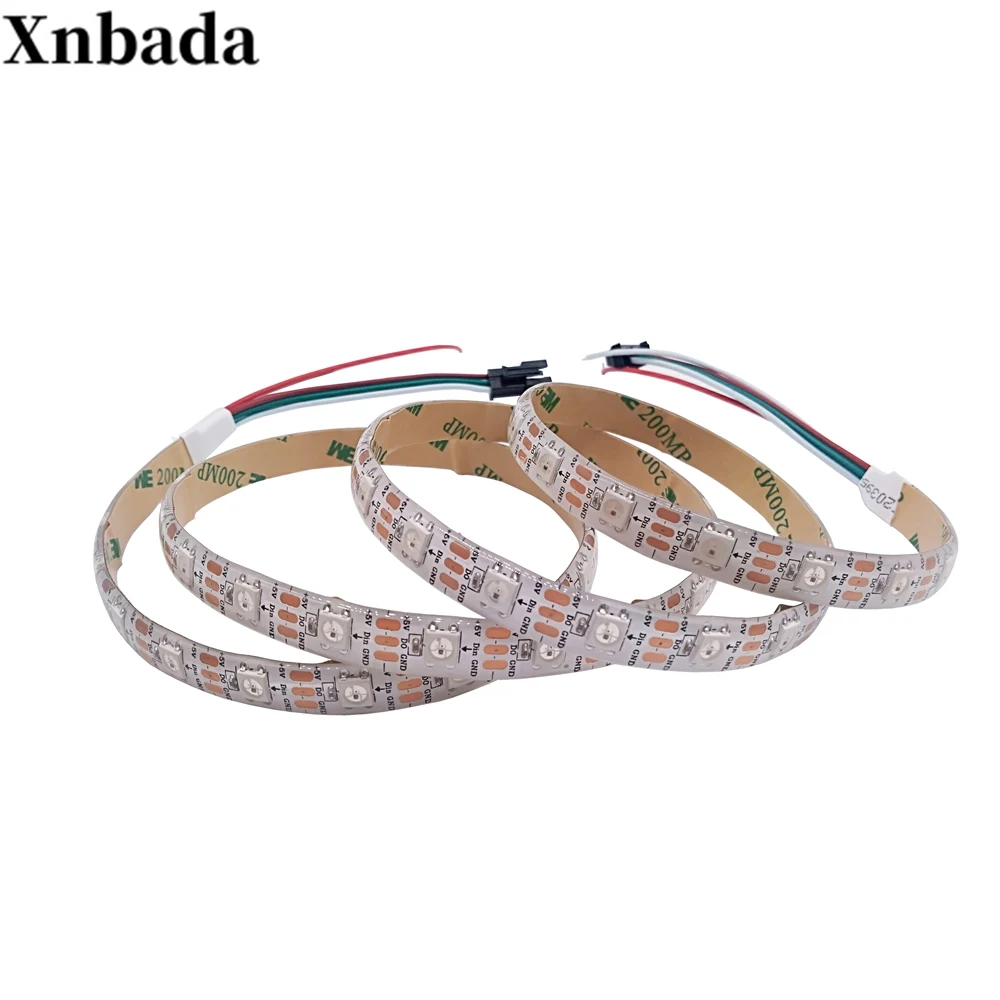 DC5V 1 м и формирующая листы для кровли 4 м 5 м WS2812B WS2812 индивидуальных адресуемый 30/60/74/96/144 Пиксели/светодиодов/м Smart Led полосы, черный/белый печатных плат IP30/IP65/IP67