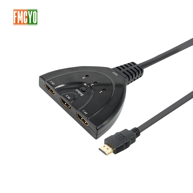 Kvm переключатель HDMI 3 порта kvm в 1 адаптер 1080P 4K коммутатор для HD DVD Xbox PS3 PS4 ноутбука и