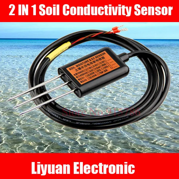 2 в 1 датчик проводимости + температуры или влажности почвы EC 4 20 мА 0 modbus RS485