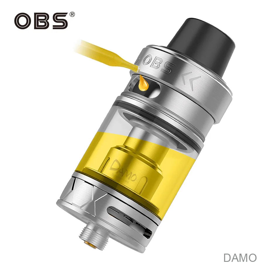 100% Оригинальный obs Дамо Subohm бак 5 мл заполнение верхней части емкости и поток