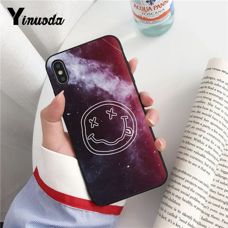 Yinuoda Nirvana Kurt Cobain черный мягкий чехол из ТПУ для iPhone X XS MAX 6 6s 7 7plus 8 8Plus 5 5S SE XR Fundas Capa |