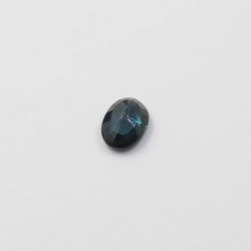 Chinese midnight blue sapphire loose gemstone 0.8 ct 5 mm * 7 real natural sappire for gold jewelry maker | Украшения и