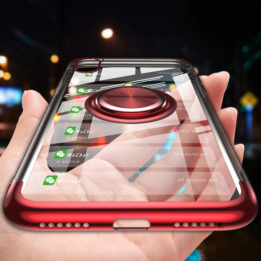 Portefeuille покрытие ТПУ чехол для iPhone XS Max XR X Магнитный Автомобильный держатель Стенд