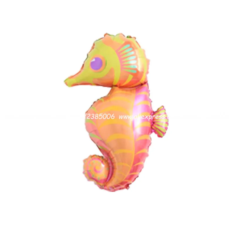 Seahorse 1 шт. мини воздушные шары из фольги в виде головы животного Дети День рождения тема джунгли вечерние океан рыбные шары надувные игрушки детский душ Единорог Вечерние - Цвет: Seahorse
