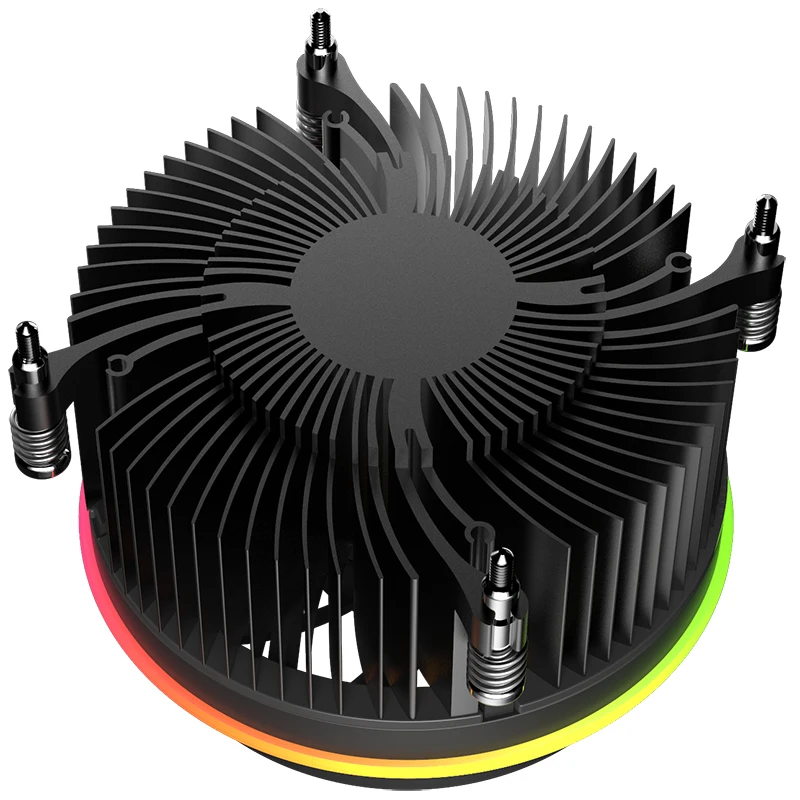 Shadow CPU RGB радиатор охлаждающий кулер 100 мм 4Pin светодиодный вентилятор Радиатор
