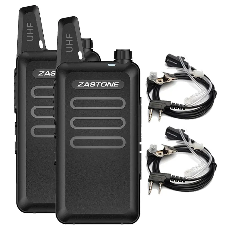 2 шт. Zastone X6 портативная рация UHF 400 470Mhz 16 каналов гарнитура портативное